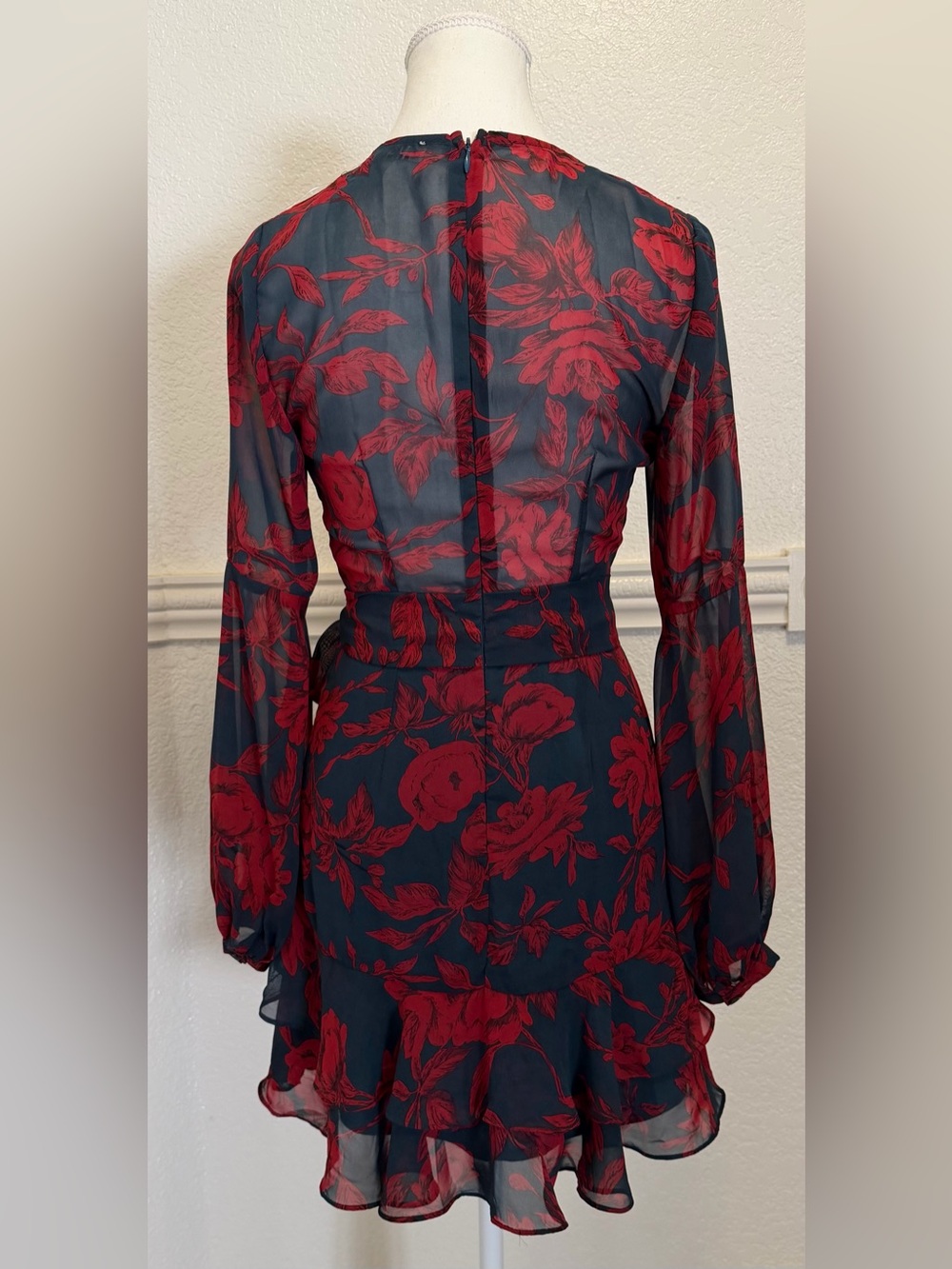 Hello Molly Floral Wrap Mini Dress 🌹 - Picture 13 of 13